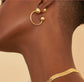 Gold Hoops With Balls